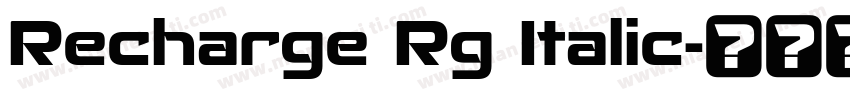 Recharge Rg Italic字体转换